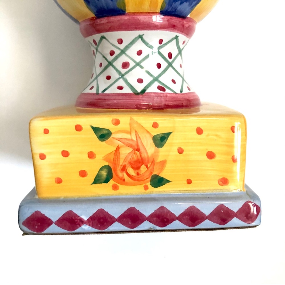 Colorful Hand-Painted Candleholder - Picture 5 of 9